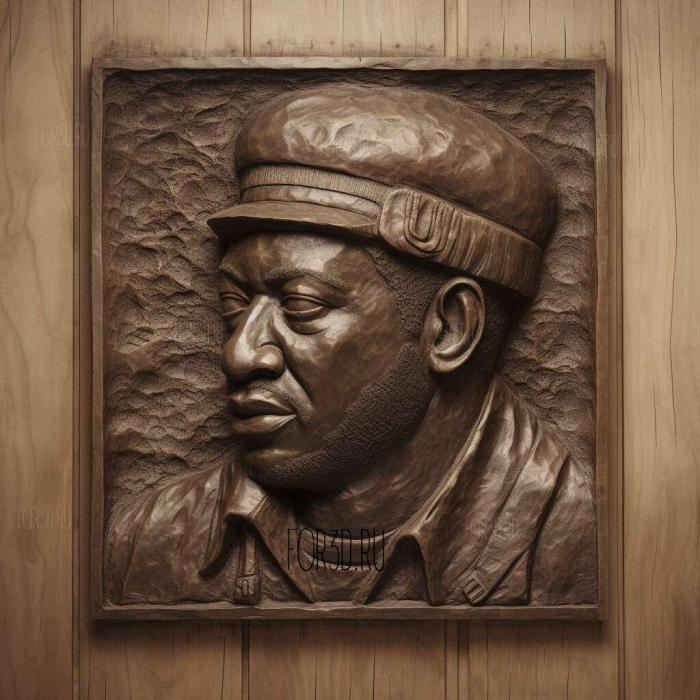 Fred Hampton 2 stl model for CNC